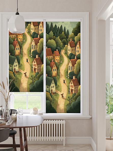 Рулонная штора для кухни для детской Клартис - 506 - ширина 62 см - фото 2