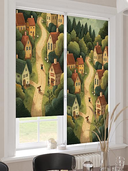 Рулонная штора для кухни для детской Клартис - 506 - ширина 62 см - фото 4