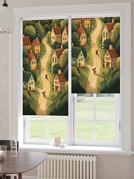 Рулонная штора для кухни для детской Клартис - 506 - ширина 62 см - фото 6