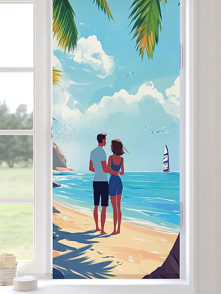 Рулонная штора для кухни для детской Лирикас - 497 - ширина 68 см - фото 3