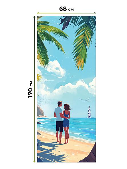 Рулонная штора для кухни для детской Лирикас - 497 - ширина 68 см - фото 5