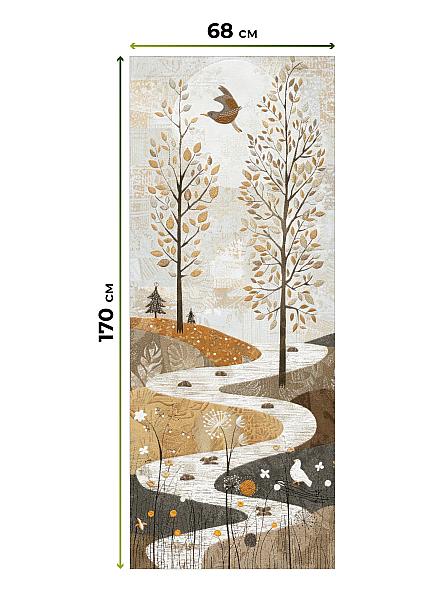 Рулонная штора для кухни для детской Лирикас - 501 - ширина 68 см - фото 5