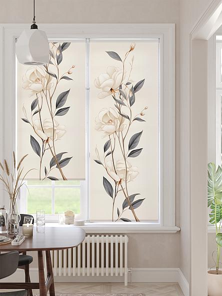 Рулонная штора для кухни для детской Лирикас - 549 - ширина 68 см - фото 2