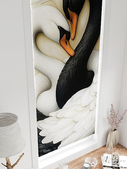 Рулонная штора для кухни для детской Федера - 573 - ширина 62 см - фото 4