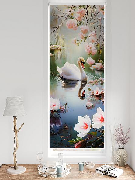 Рулонная штора для кухни для детской Федера - 583 - ширина 62 см - фото 3