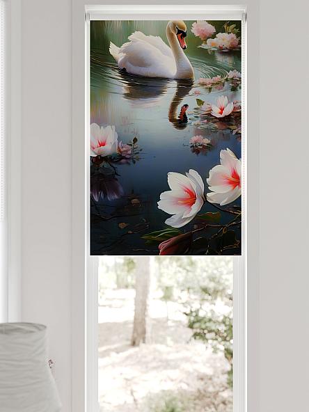 Рулонная штора для кухни для детской Федера - 583 - ширина 62 см - фото 6