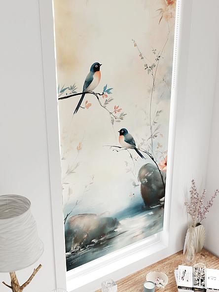 Рулонная штора для кухни для детской Федера - 585 - ширина 62 см - фото 4