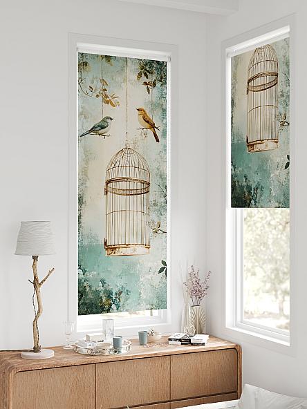 Рулонная штора для кухни для детской Федера - 586 - ширина 62 см - фото 2