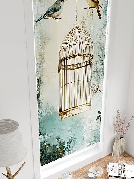 Рулонная штора для кухни для детской Федера - 586 - ширина 62 см - фото 4