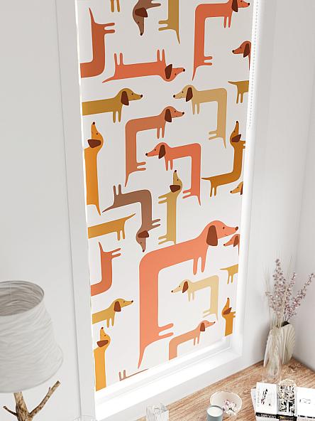 Рулонная штора для кухни для детской Федера - 587 - ширина 62 см - фото 4