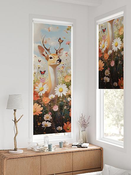 Рулонная штора для кухни для детской Федера - 589 - ширина 62 см - фото 2