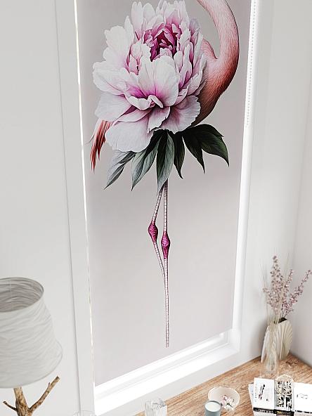 Рулонная штора для кухни для детской Федера - 591 - ширина 62 см - фото 4