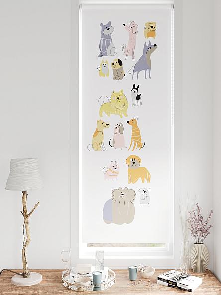 Рулонная штора для кухни для детской Федера - 594 - ширина 62 см - фото 3