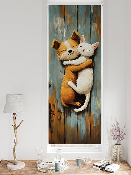 Рулонная штора для кухни для детской Федера - 597 - ширина 62 см - фото 3