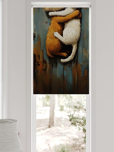 Рулонная штора для кухни для детской Федера - 597 - ширина 62 см - фото 6