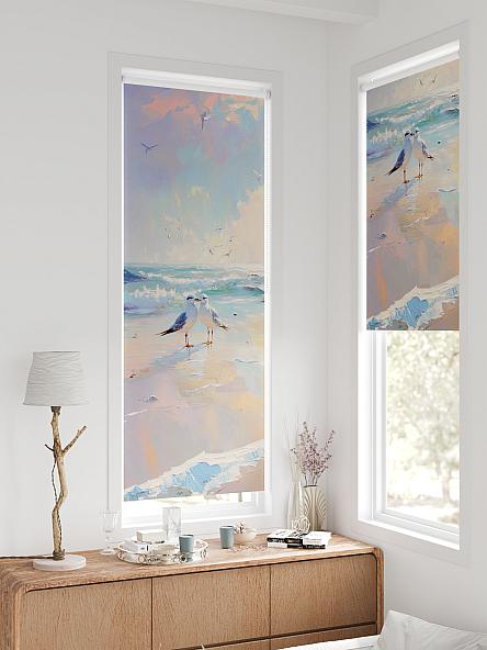 Рулонная штора для кухни для детской Федера - 598 - ширина 62 см - фото 2