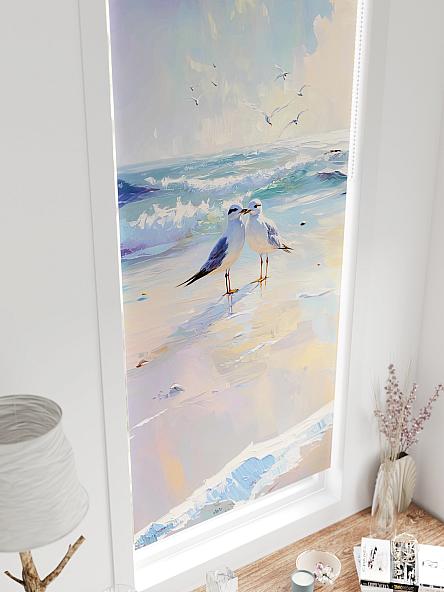 Рулонная штора для кухни для детской Федера - 598 - ширина 62 см - фото 4