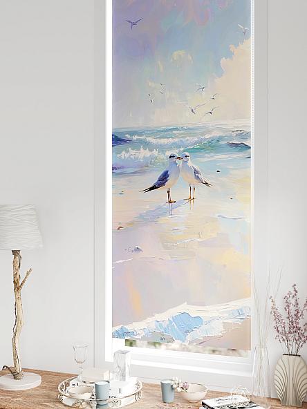 Рулонная штора для кухни для детской Федера - 598 - ширина 62 см - фото 5