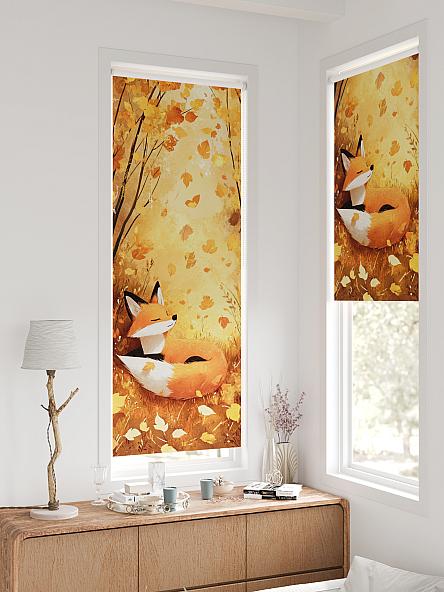 Рулонная штора для кухни для детской Федера - 603 - ширина 62 см - фото 2