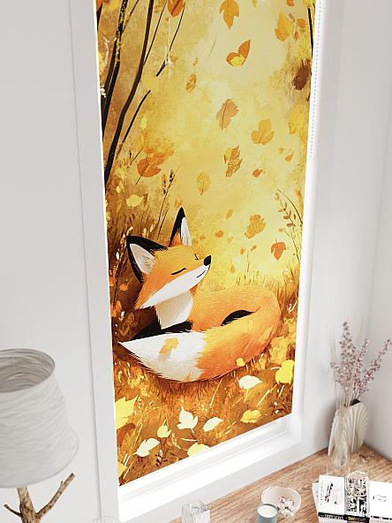 Рулонная штора для кухни для детской Федера - 603 - ширина 62 см - фото 4