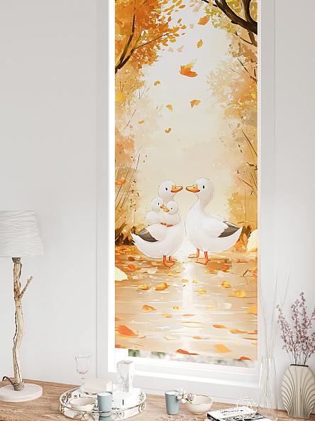 Рулонная штора для кухни для детской Федера - 604 - ширина 62 см - фото 5