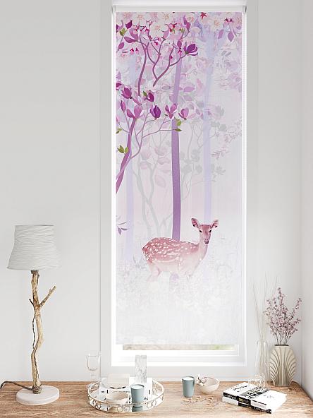 Рулонная штора для кухни для детской Федера - 607 - ширина 62 см - фото 3