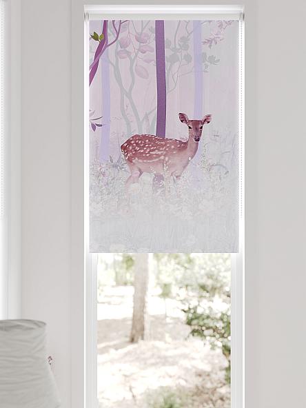 Рулонная штора для кухни для детской Федера - 607 - ширина 62 см - фото 6