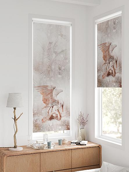 Рулонная штора для кухни для детской Федера - 614 - ширина 62 см - фото 2