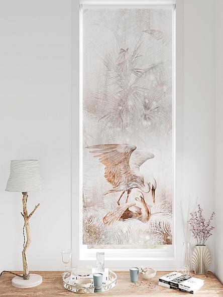 Рулонная штора для кухни для детской Федера - 614 - ширина 62 см - фото 3