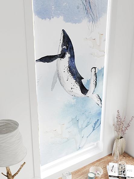 Рулонная штора для кухни для детской Федера - 616 - ширина 62 см - фото 4