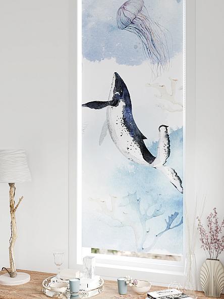 Рулонная штора для кухни для детской Федера - 616 - ширина 62 см - фото 5