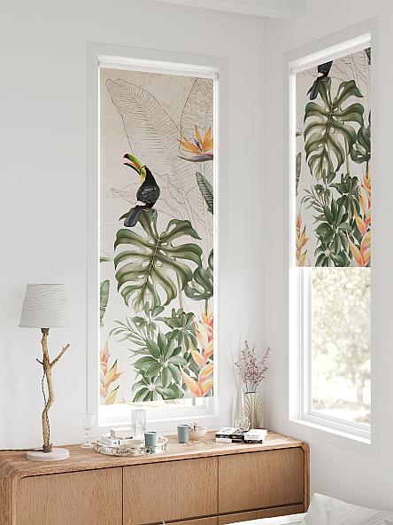 Рулонная штора для кухни для детской Федера - 617 - ширина 62 см - фото 2