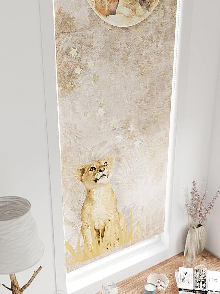 Рулонная штора для кухни для детской Федера - 620 - ширина 62 см - фото 4