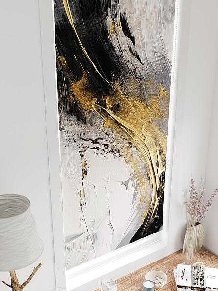 Рулонная штора для кухни для детской Федера - 623 - ширина 62 см - фото 4