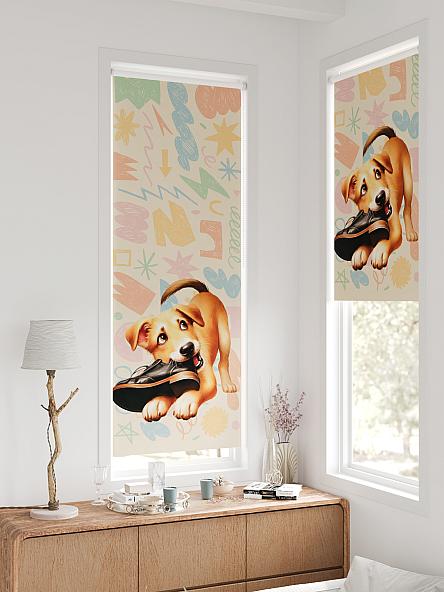 Рулонная штора для кухни для детской Федера - 626 - ширина 62 см - фото 2