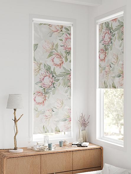 Рулонная штора для кухни для детской Федера - 634 - ширина 62 см - фото 2