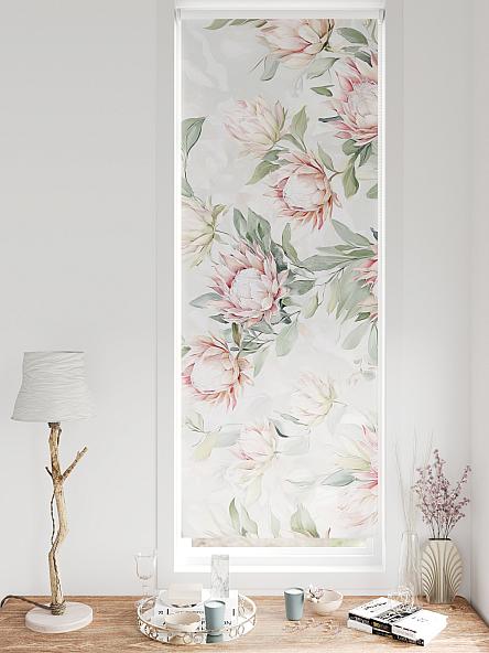 Рулонная штора для кухни для детской Федера - 634 - ширина 62 см - фото 3