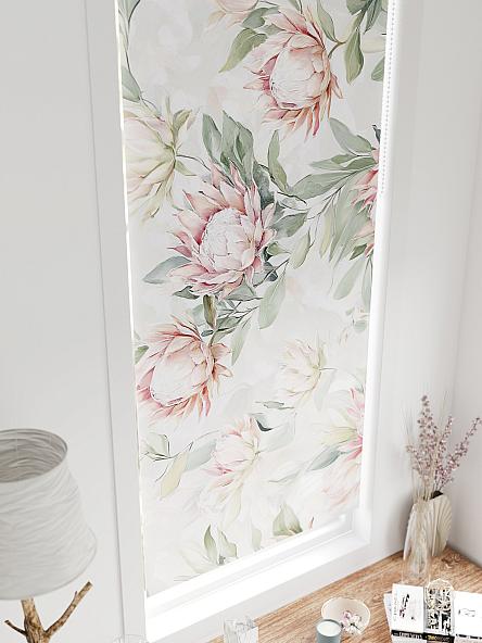 Рулонная штора для кухни для детской Федера - 634 - ширина 62 см - фото 4