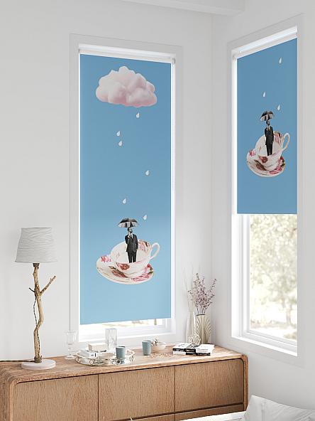 Рулонная штора для кухни для детской Федера - 642 - ширина 62 см - фото 2