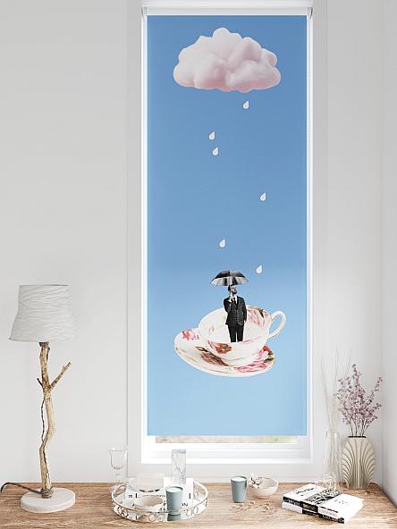 Рулонная штора для кухни для детской Федера - 642 - ширина 62 см - фото 3