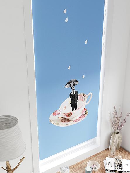 Рулонная штора для кухни для детской Федера - 642 - ширина 62 см - фото 4