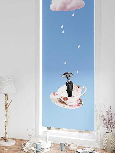 Рулонная штора для кухни для детской Федера - 642 - ширина 62 см - фото 5