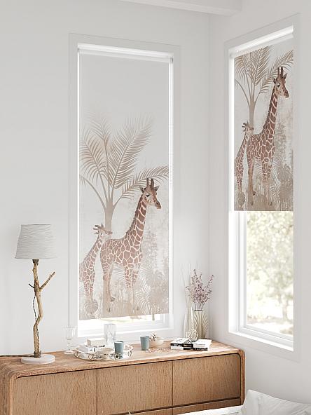 Рулонная штора для кухни для детской Федера - 651 - ширина 62 см - фото 2