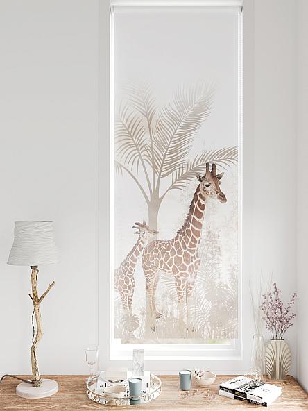 Рулонная штора для кухни для детской Федера - 651 - ширина 62 см - фото 3