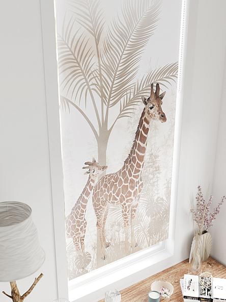 Рулонная штора для кухни для детской Федера - 651 - ширина 62 см - фото 4