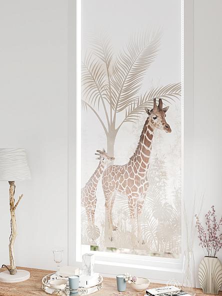 Рулонная штора для кухни для детской Федера - 651 - ширина 62 см - фото 5