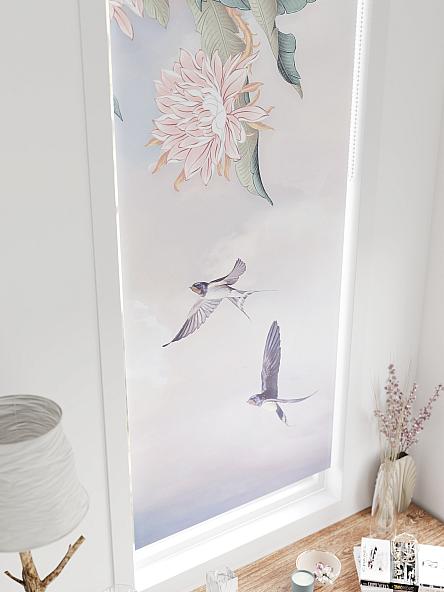 Рулонная штора для кухни для детской Федера - 652 - ширина 62 см - фото 4