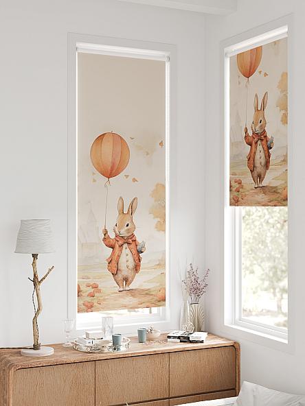 Рулонная штора для кухни для детской Федера - 655 - ширина 62 см - фото 2