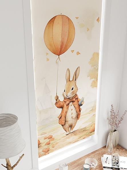 Рулонная штора для кухни для детской Федера - 655 - ширина 62 см - фото 4