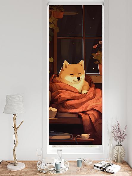 Рулонная штора для кухни для детской Федера - 657 - ширина 62 см - фото 3